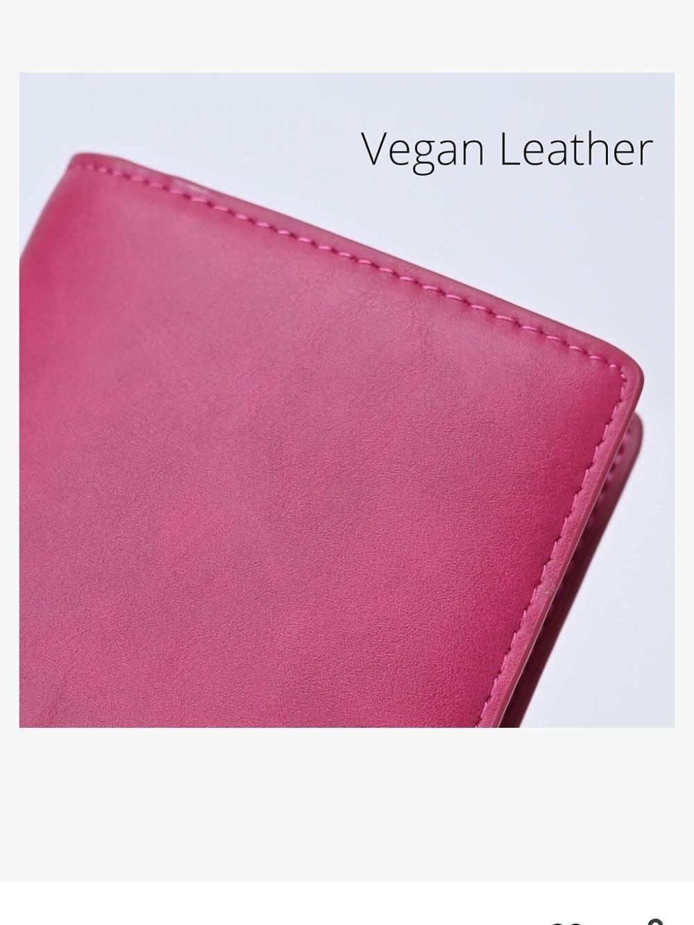 Slim RFID blocking Wallet in Raspberry Pink - Picture 5 of 16